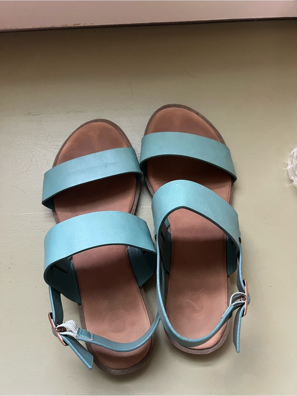 Market & Spruce sandals teal 6.5